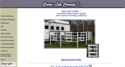 Desktop Screenshot of carrilitecorrals.com